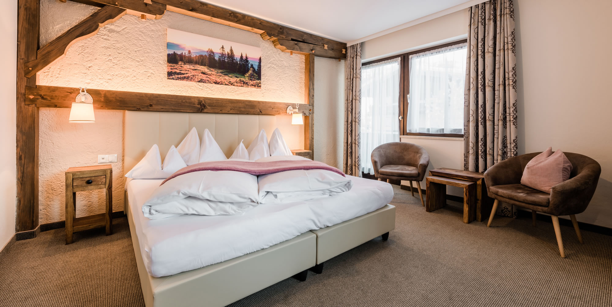 Gemütliches Hotelzimmer im Hotel Alpen Villa Rieder in Filzmoos